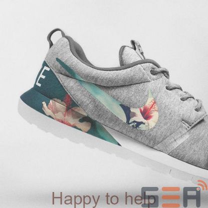 Picture of Nike Floral Roshe Customized Running Shoes