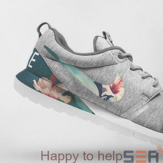 Picture of Nike Floral Roshe Customized Running Shoes